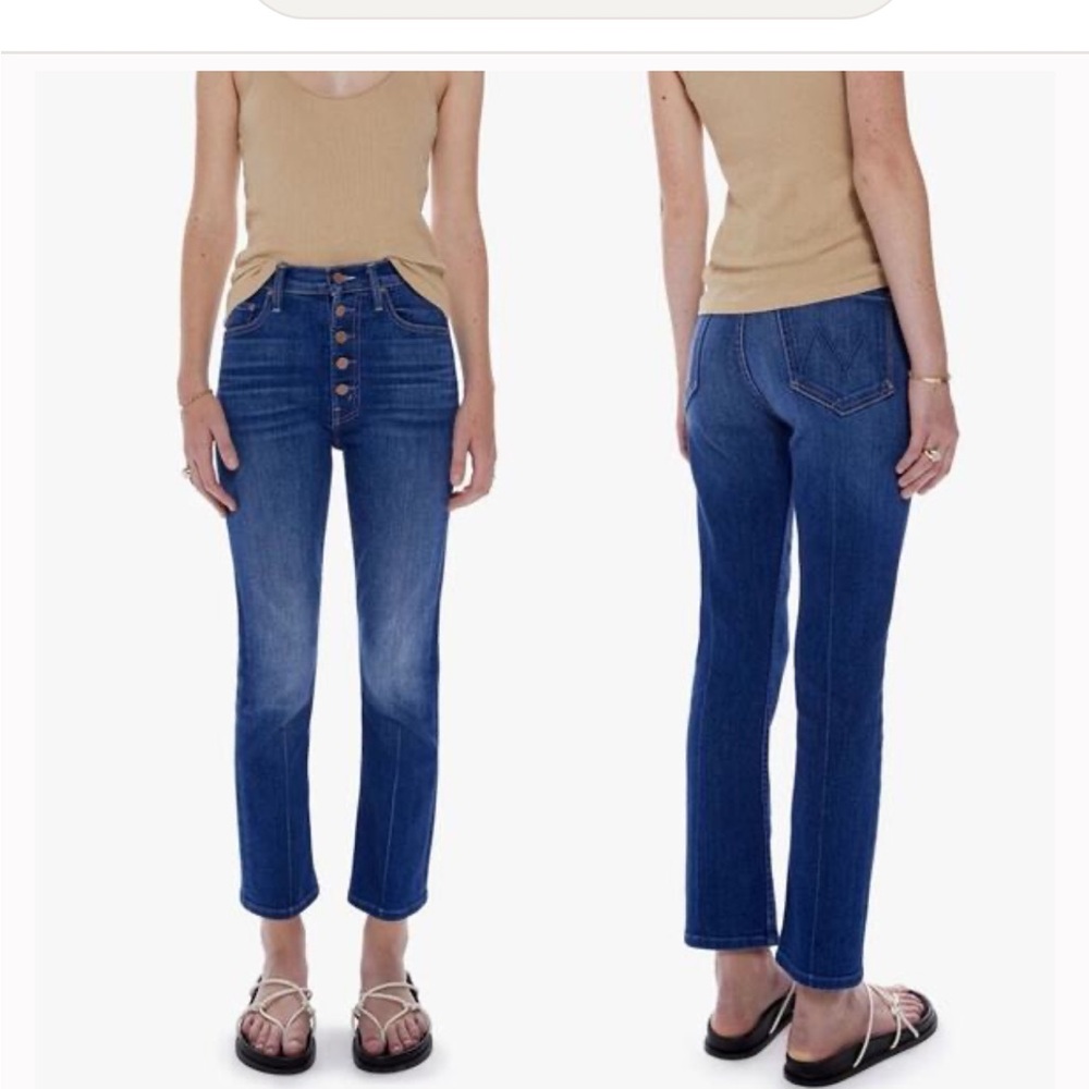 MOTHER Indigo Flare & Wide Leg Jeans - Picture 2 of 3